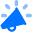 Announcement Blue Icon